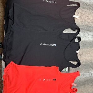 Black and Red Women's Tank Tops